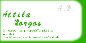 attila morgos business card